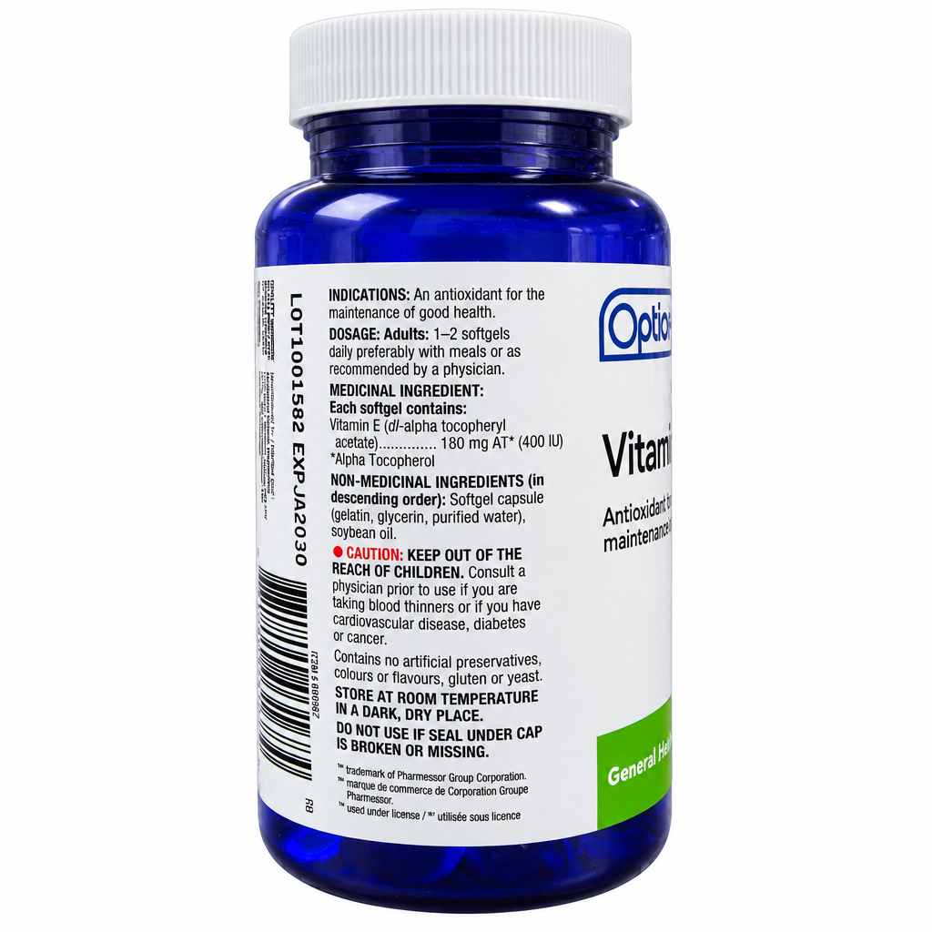 OPTION+ VITAMIN E IU SG CAP