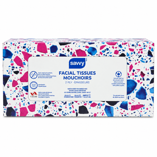 Savvy Home 2-Ply Facial Tissue, 126 Sheets