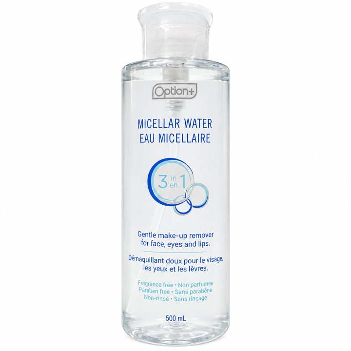 Option+ 3-in-1 Micellar Water, 500 mL