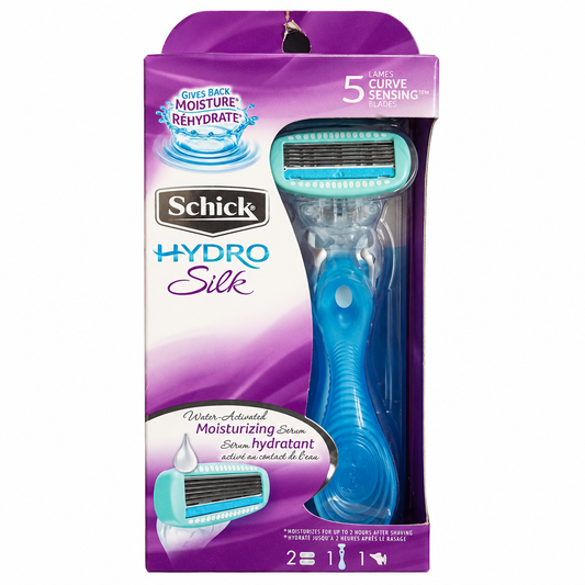 Schick Hydro Silk 5 Moisture Care Razor with 2 Refills