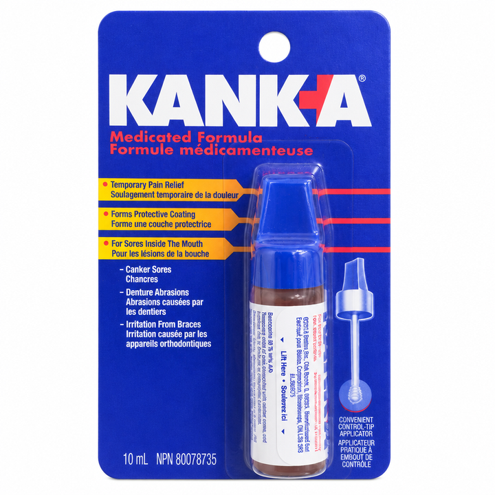 Kank-A Medicated Formula Mouth Pain Liquid, 10 mL
