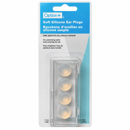 OPTION+ EAR PLUG SILICONE SOFT WCASE 4