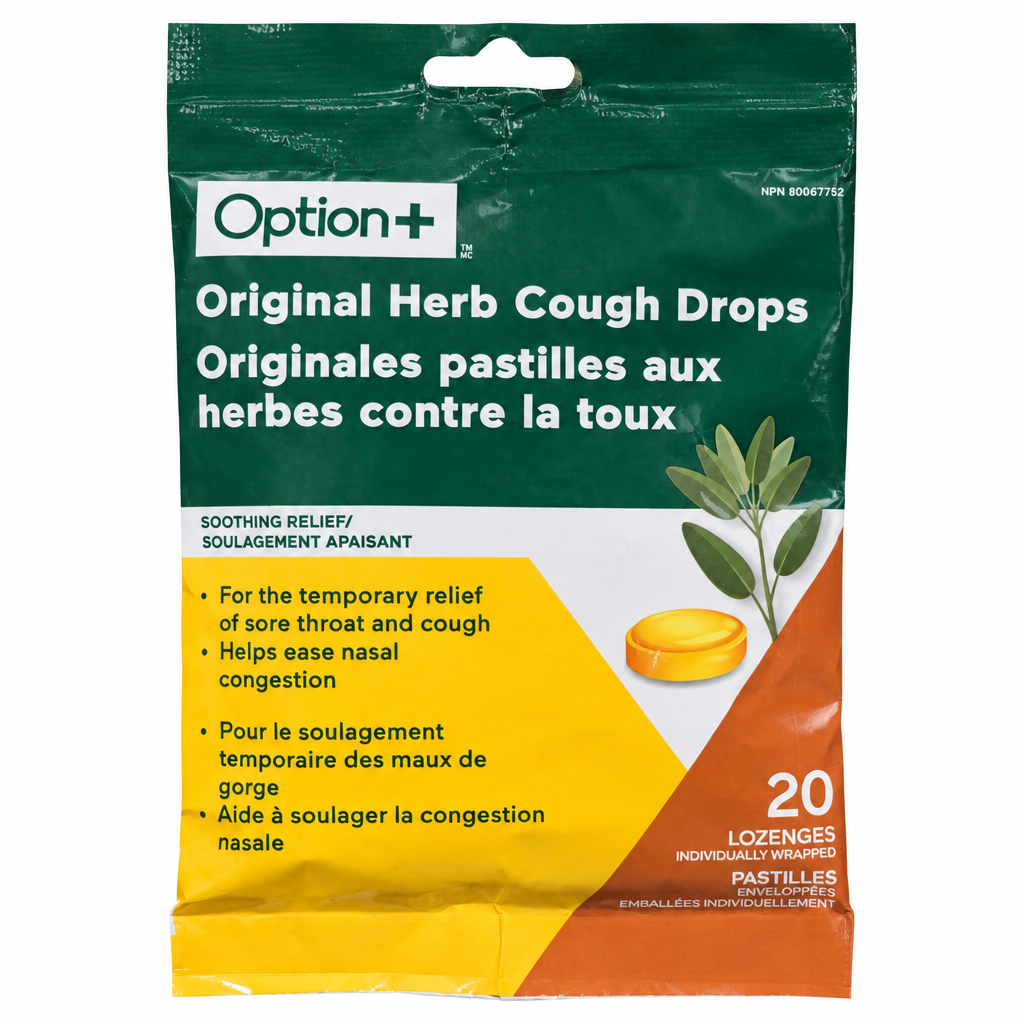 Option+ Cough Lozenges Original, 20 Lozenges