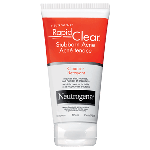 Neutrogena Rapid Clear Stubborn Acne Cleanser, 125 mL