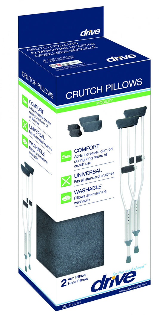 Drive Medical Crutch Pillows, Grey