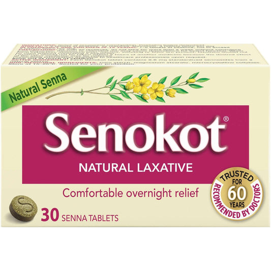 Senokot Natural Laxative Tablets 8.6 mg, 30 Tablets