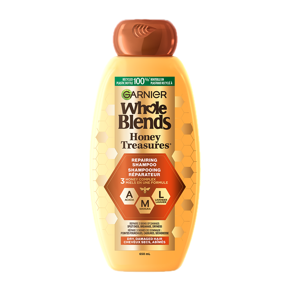 Garnier Whole Blends Honey Treasures Repairing Conditioner, 650 mL