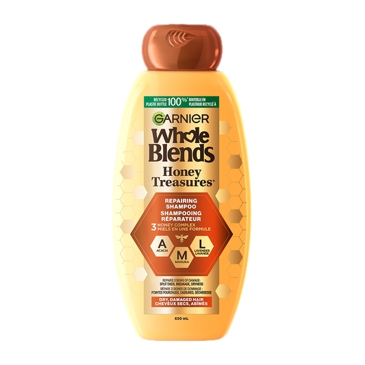 Garnier Whole Blends Honey Treasures Repairing Conditioner, 650 mL
