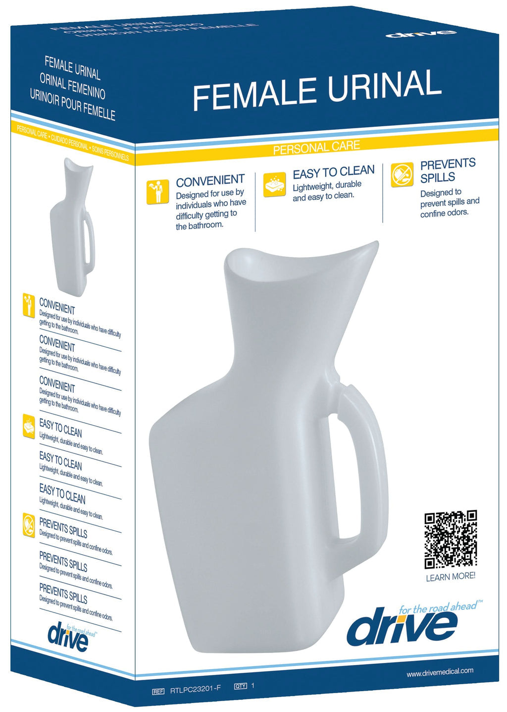 Drive Medical Female Urinal, 32 oz