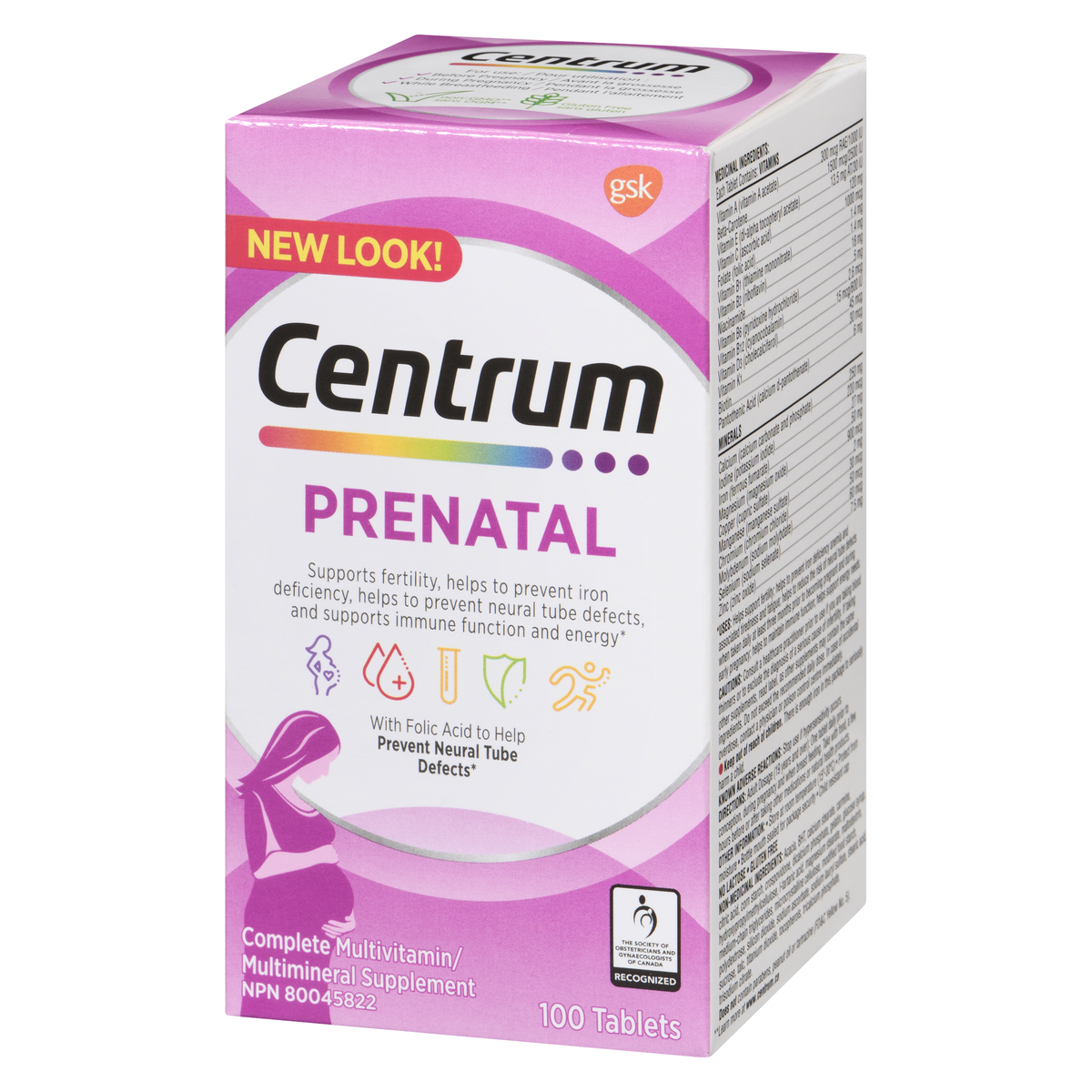 Centrum Prenatal Multivitamin Tablets, 100 Tablets