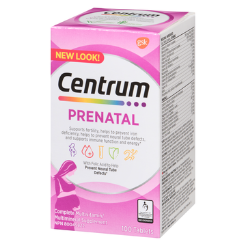 Centrum Prenatal Multivitamin Tablets, 100 Tablets