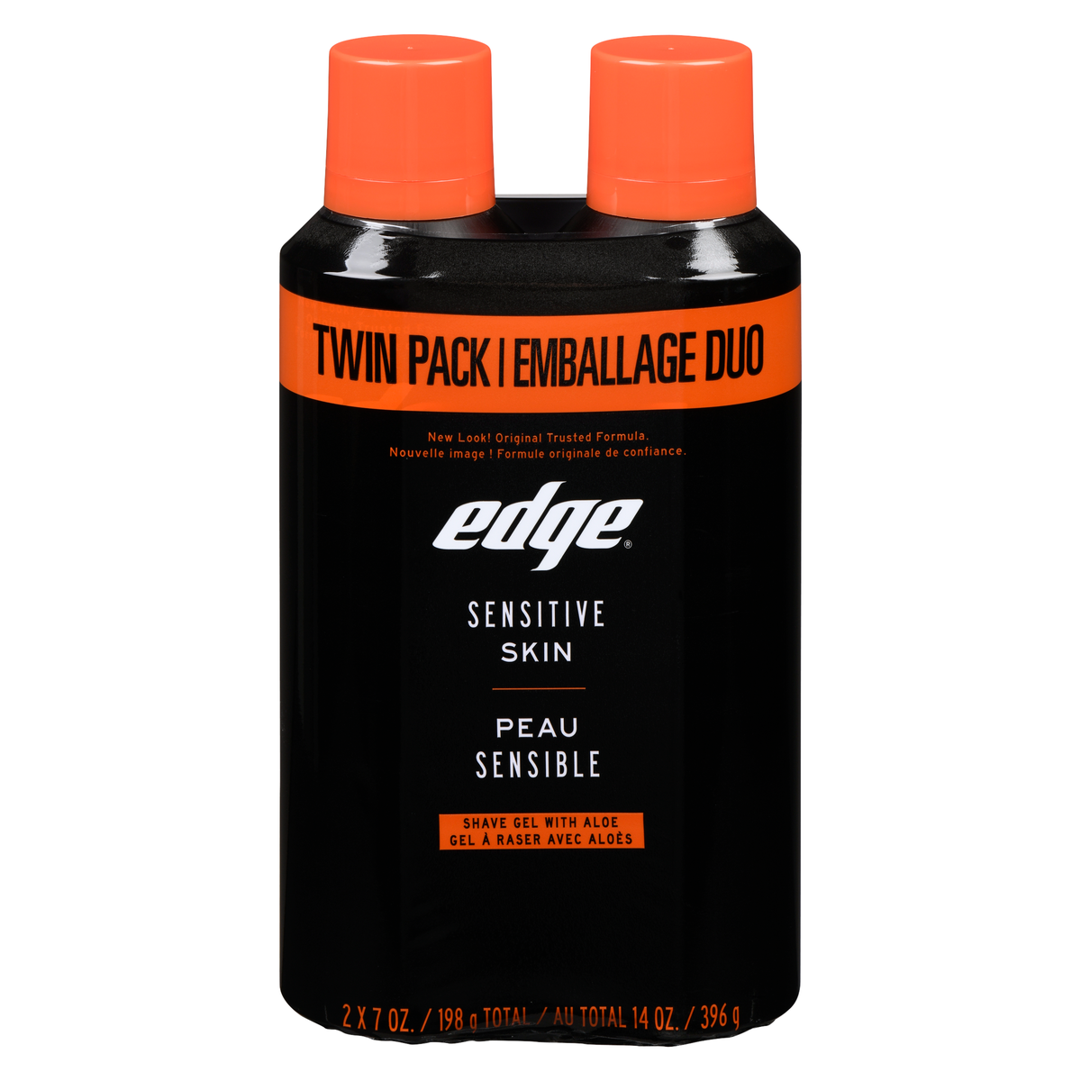Edge Sensitive Skin Shave Gel Twin Pack, 2 x 198 g