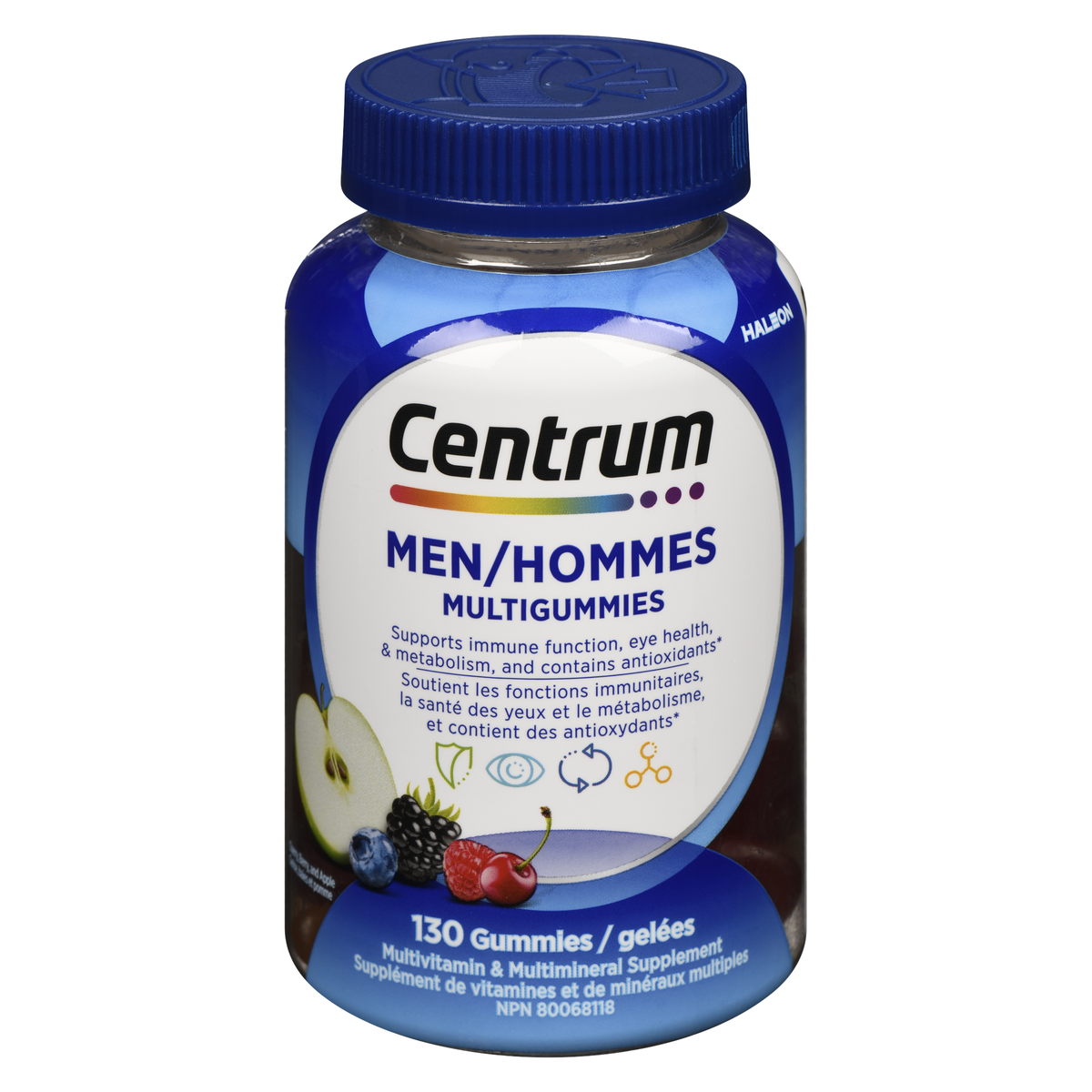 Centrum MultiGummies Men Multivitamin Gummies, 130 Count