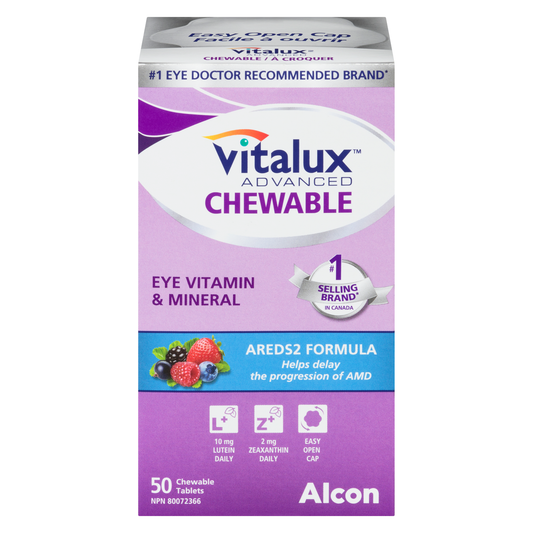 Vitalux Advanced Chewable Ocular Eye Vitamin & Mineral, 50 Tablets