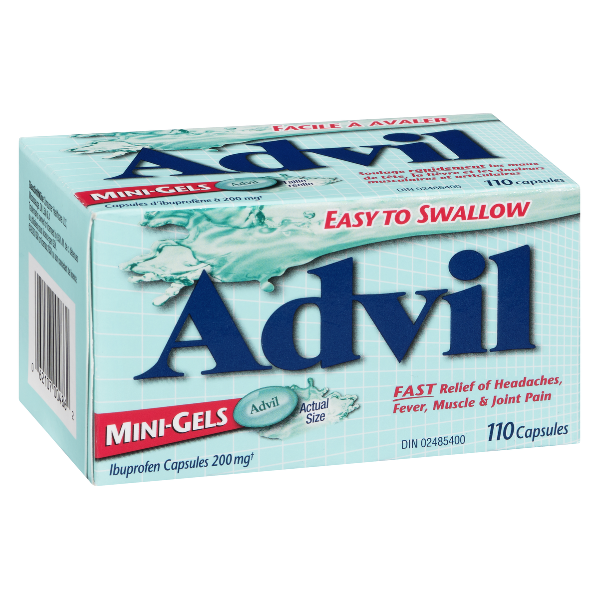 Advil Regular Strength Mini-Gels 200 mg, 110 Capsules