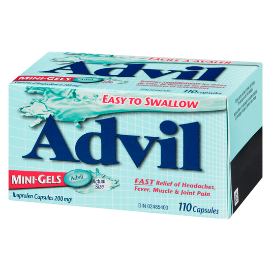 Advil Regular Strength Mini-Gels Ibuprofen Capsules 200 mg, 110 Capsules