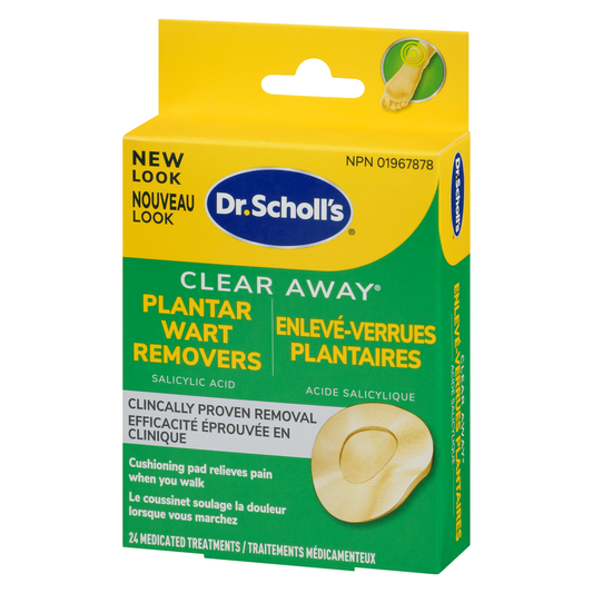 Dr. Scholl's Clear Away Plantar Wart Remover, 24 Treatments