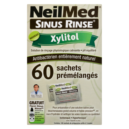 NeilMed Sinus Rinse with Xylitol Premixed Refill Packets, 60 Packets