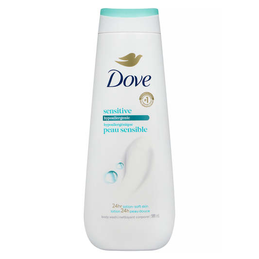 Dove Sensitive Skin Hypoallergenic Body Wash, 591 mL