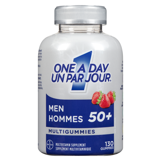 One A Day Men’s 50+ Advanced Multivitamin Gummies, 130 Gummies