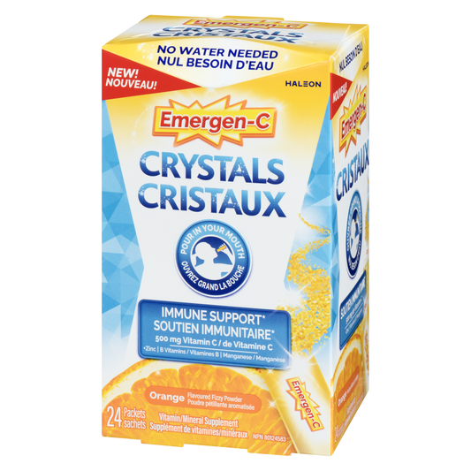 Emergen-C Crystals Orange Flavour, 24 Sachets
