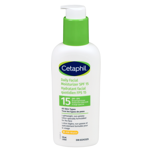 Cetaphil Daily Facial Moisturizer SPF 15, 120 mL