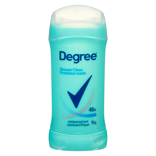 Degree Women Shower Clean Invisible Solid Antiperspirant Deodorant Stick, 74 g
