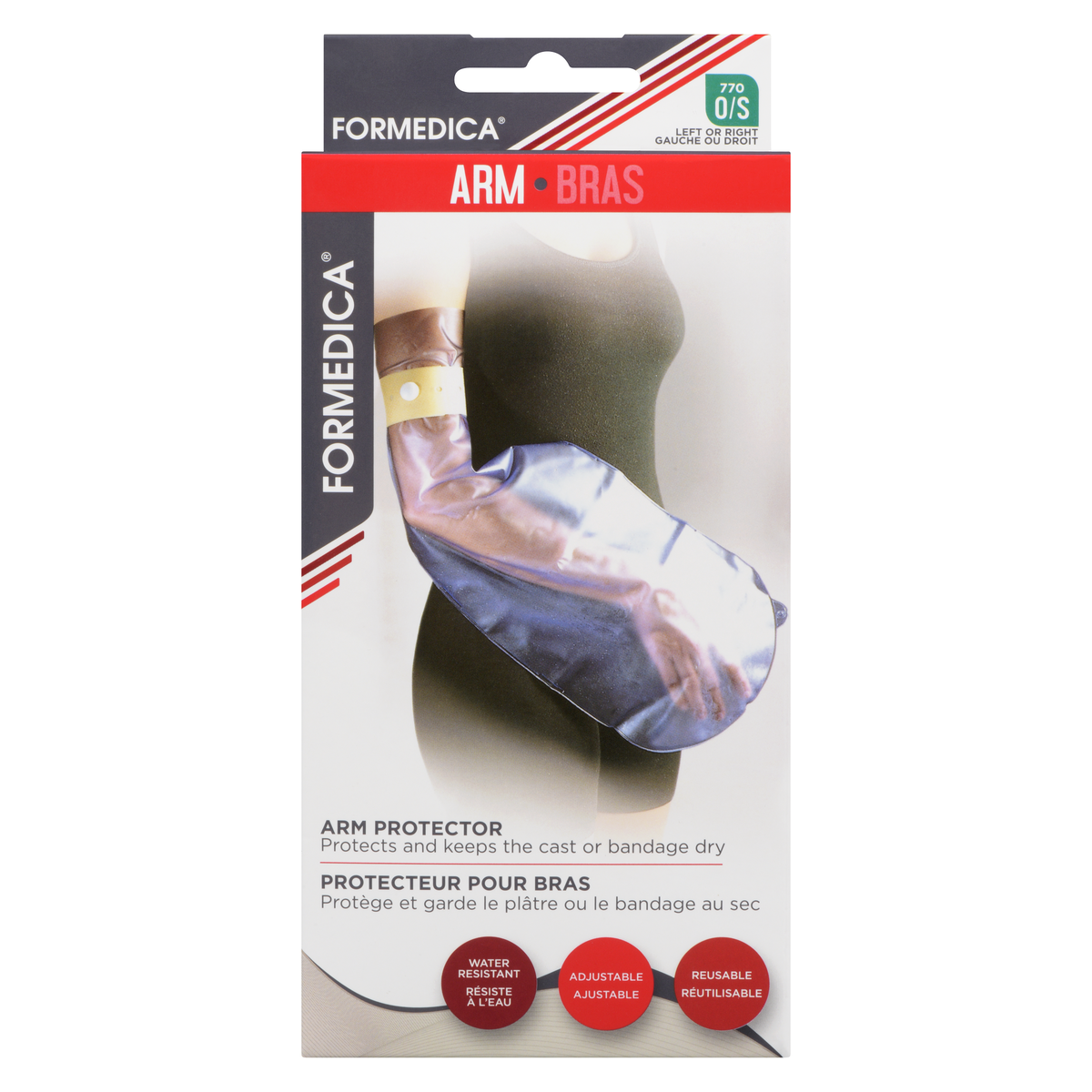 Formedica Arm Cast Protector, One Size, Transparent Blue, 1 Unit