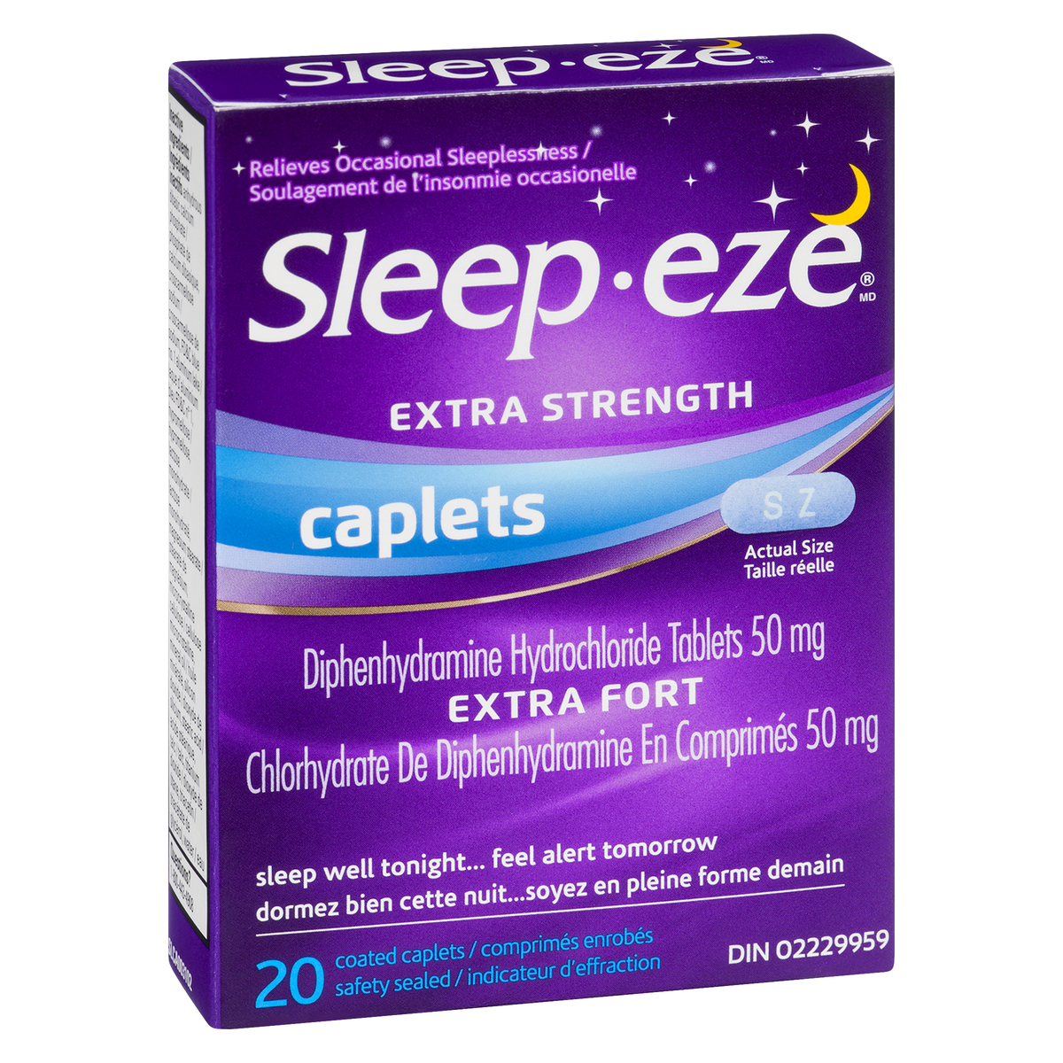 Sleep-Eze Extra Strength 50 mg Coated Caplets, 20 Count