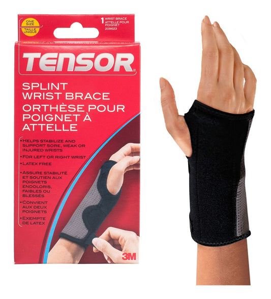 Tensor Sport Compression Stabilizing Wrist Brace, Right Hand, L/XL
