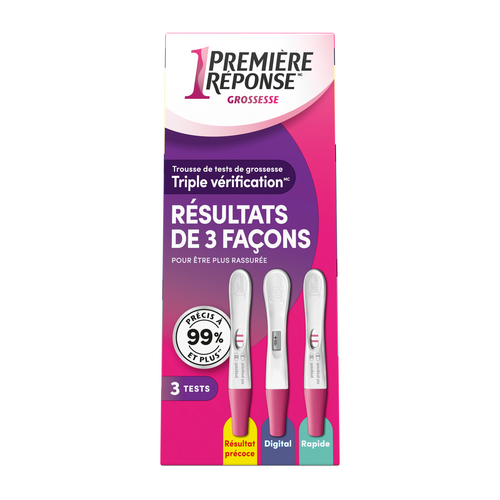 First Response Triple Check Pregnancy Test Kit, 3 Tests