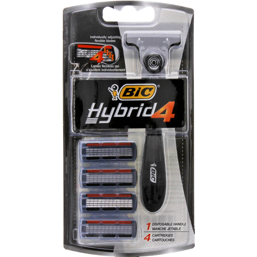 BIC Flex 4 Sensitive Hybrid Razor, 4 Count