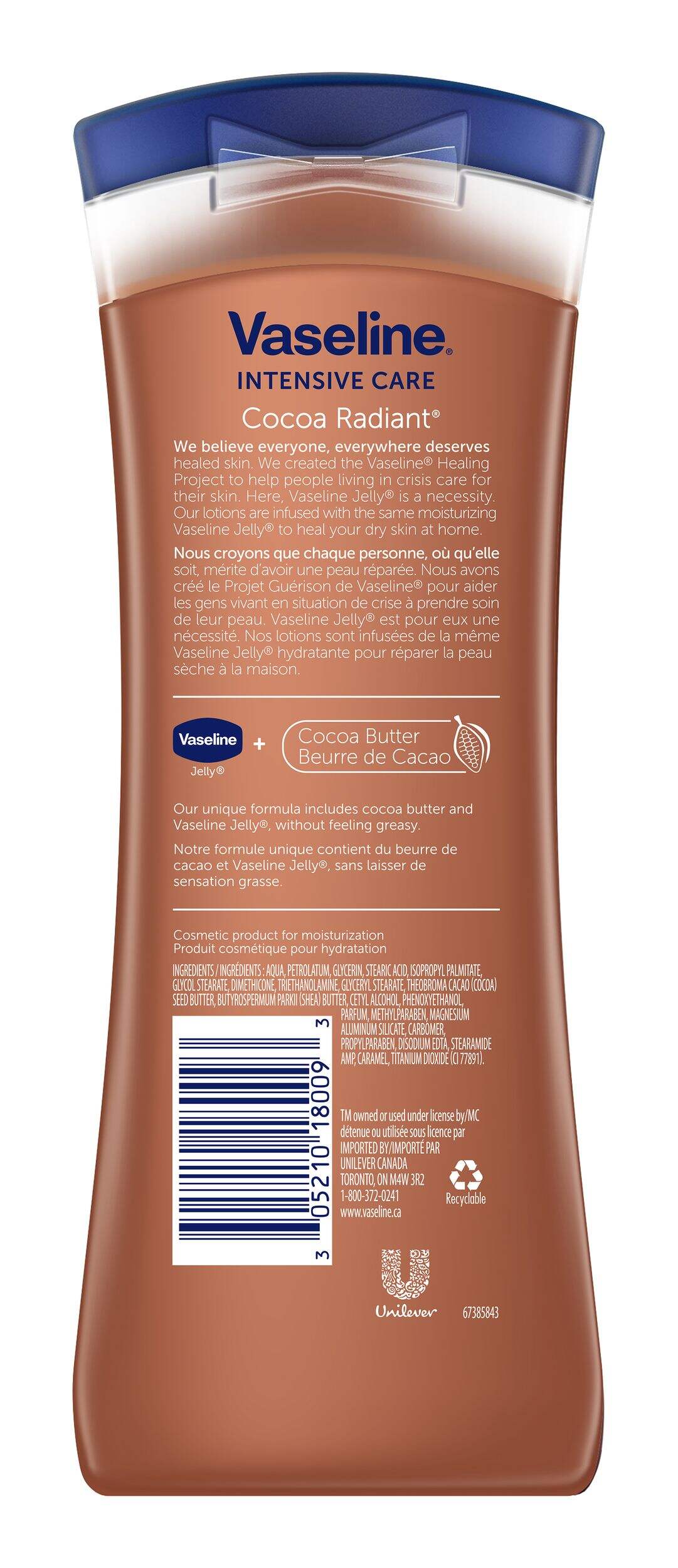 Vaseline Intensive Care Cocoa Radiant Body Lotion, 295 mL
