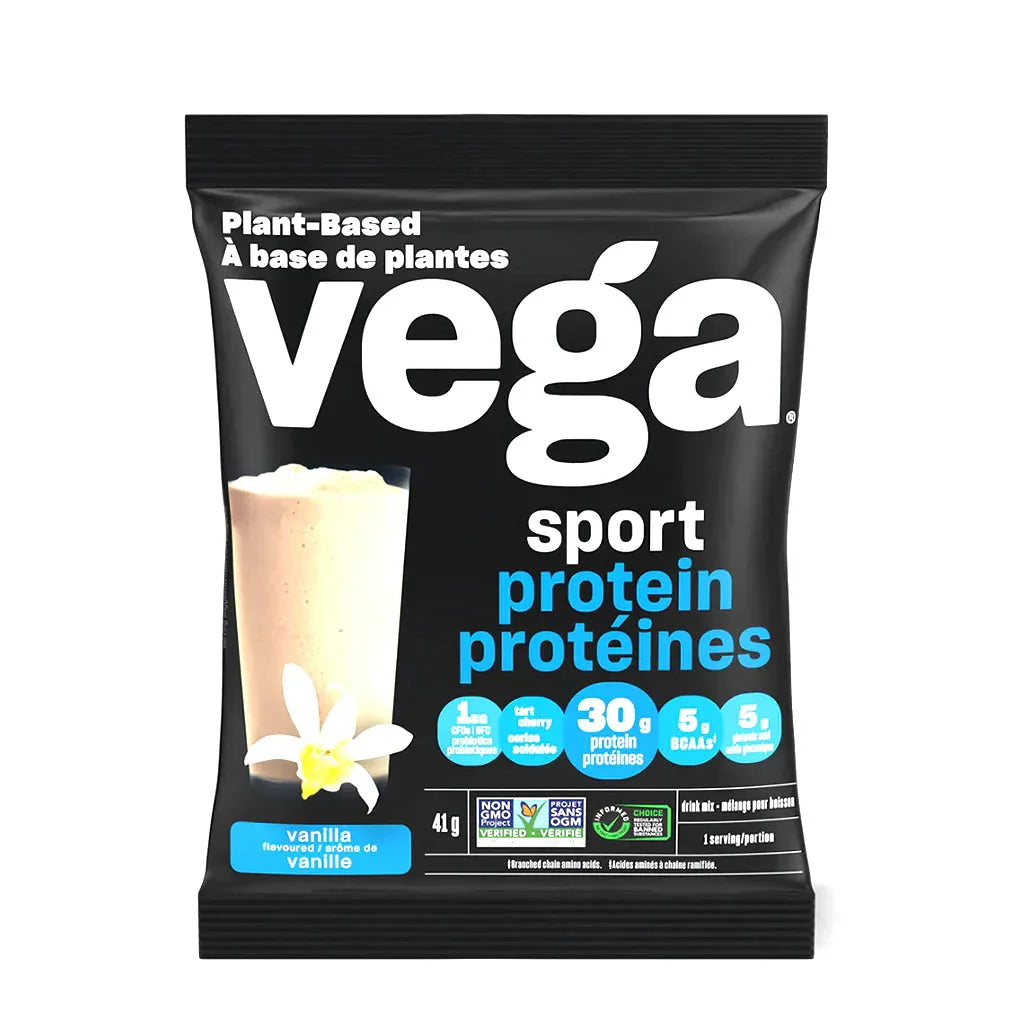 Vega Protein + Recovery Vanilla Sachets, 12 x 41 g