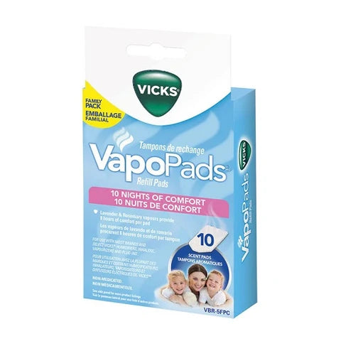 Vicks VapoPads Lavender & Rosemary Refill Pads, 10 Count