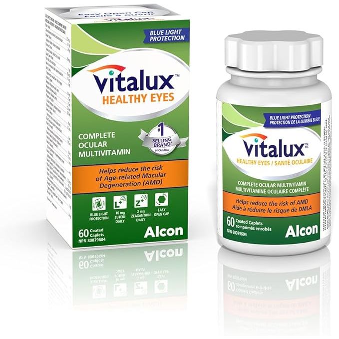 Vitalux Healthy Eyes Complete Ocular Multivitamin, 60 Coated Caplets