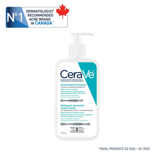 CeraVe Acne Control Cleanser with 2% Salicylic Acid, 237 mL