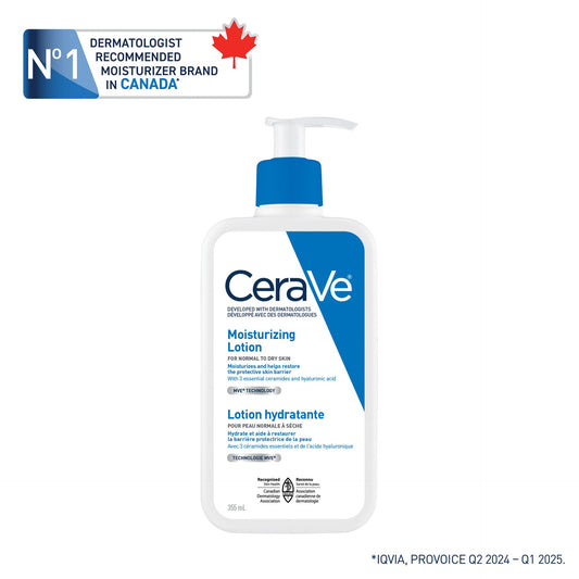 CeraVe Daily Moisturizing Face & Body Lotion for Normal to Dry Skin, 562 mL