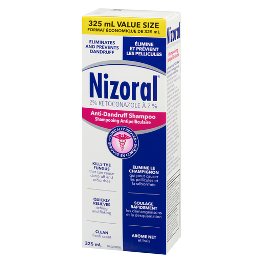 Nizoral Ketoconazole 2% Anti-Dandruff Shampoo, 325 mL