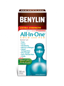 BENYLIN 1 ALL IN ONE COLD & FLU 180ML - Queensborough Community Pharmacy
