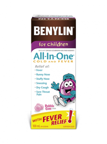 BENYLIN ALL-IN-ONE CHILD COLD & FEVER 100ML - Queensborough Community Pharmacy