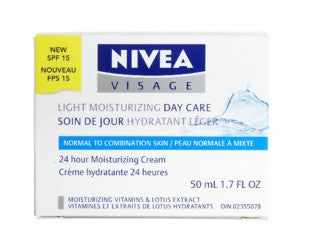 NIVEA VISAGE LIGHT DAY CARE SPF15 50ML - Queensborough Community Pharmacy