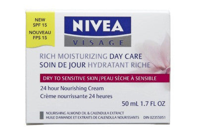 NIVEA VISAGE RICH DAY CARE SPF15 50ML - Queensborough Community Pharmacy