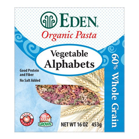 Eden Organic Vegetable Alphabets Pasta - Queensborough Community Pharmacy