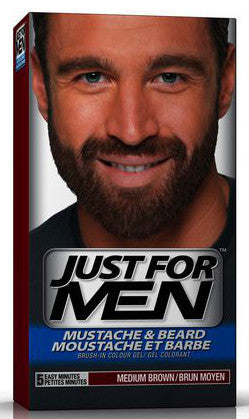 JUST FOR MEN MUSTACHE, BEARD, & SIDEBURNS MED BROWN #1161 - Queensborough Community Pharmacy