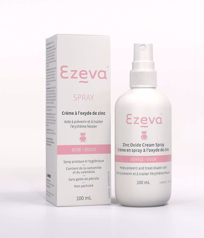 EZEVA BABY GENTLE DIAPER RASH SPRAY 100ML - Queensborough Community Pharmacy