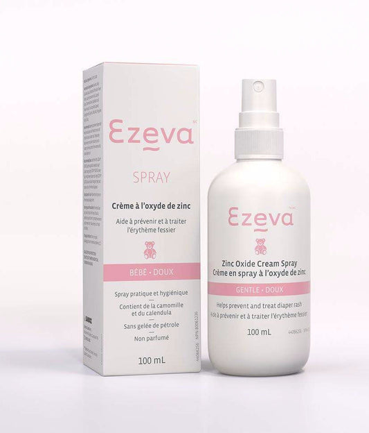 EZEVA BABY GENTLE DIAPER RASH SPRAY 100ML - Queensborough Community Pharmacy