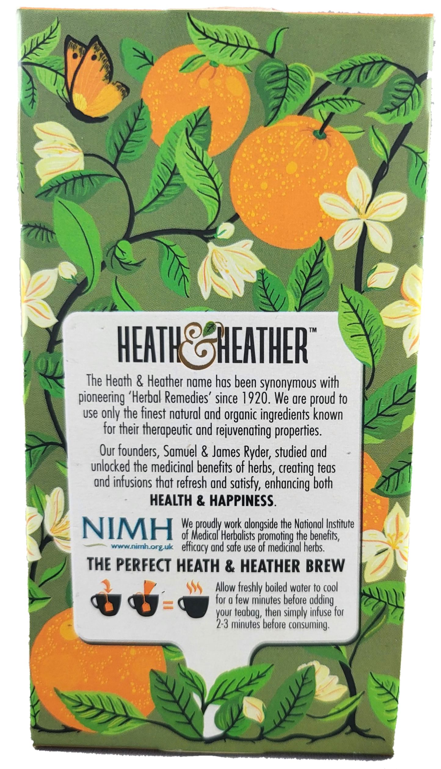 Heath & Heather Organic Green Tea & Orange Blossom