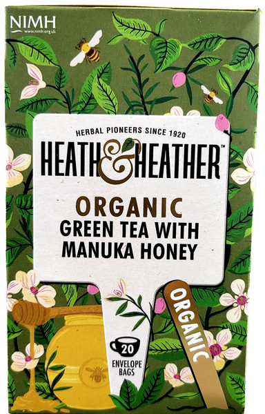 Heath & Heather Organic Green Tea with Manuka Honey