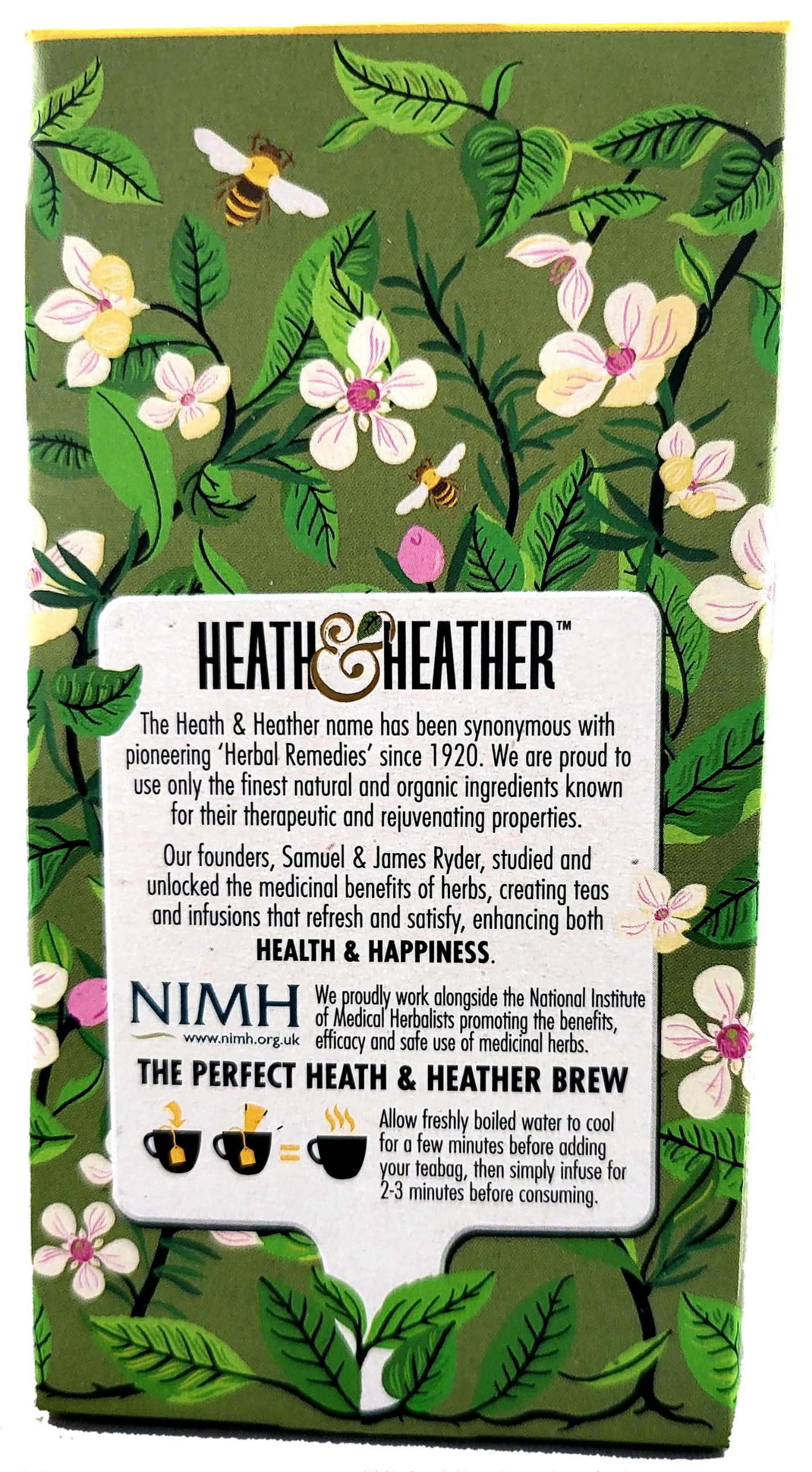 Heath & Heather Organic Green Tea with Manuka Honey